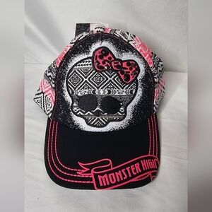 Monster High Monster Chic Hat Target Exclusive Snapback Skullette Fair Isle Rare